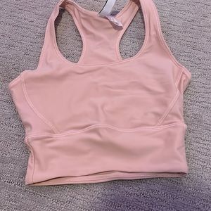 Pastel pink sports bra